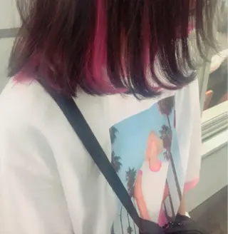 ミディアム カラー 髪質改善💓艶髪💓 暖色💗加藤あゆみのヘアスタイル