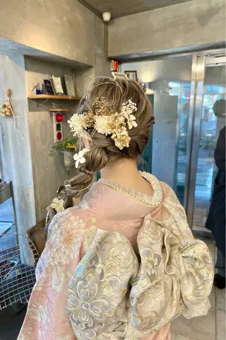 ロング ヘアアレンジ 土田かほ/本日🈳 透明感カラー🍃のヘアスタイル