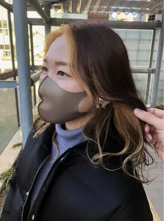 ロング カラー ヘアアレンジ 美容室sand 横浜のヘアスタイル