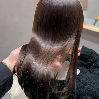 ロング カラー HINA🎀韓国ヘア エクステ/小顔カットのヘアスタイル