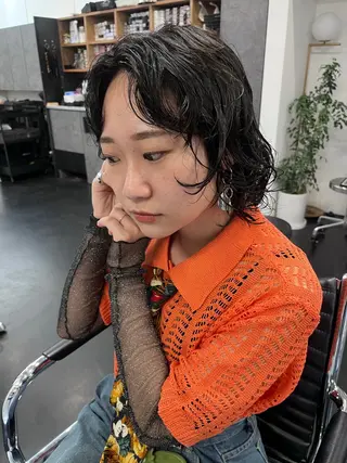 ミディアム 湯川 未咲希のヘアスタイル