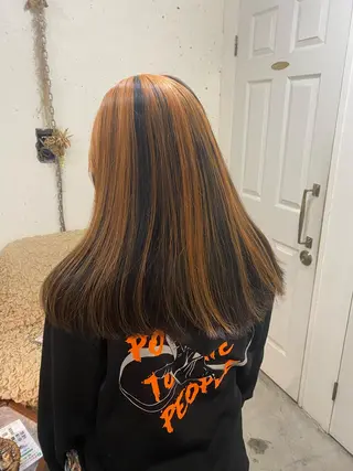ロング カラー 竹内 柚子のヘアスタイル