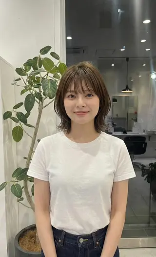 ミディアム tre. 甲子園口店のヘアスタイル