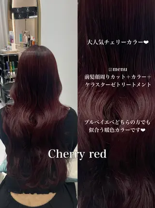 ロング カラー 𝑹𝒊𝒉𝒐🎀 名駅/大人韓国ヘアのヘアスタイル