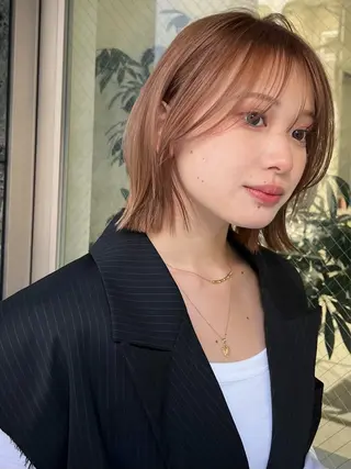 ショート カラー 小顔ボブ jilblanカホのヘアスタイル
