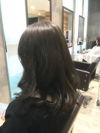 ミディアム カラー パーマ ヘアアレンジ メンズ キッズ ネイル マツエク・マツパ EnBlesS西宮 マンツーマン神道有基のヘアスタイル
