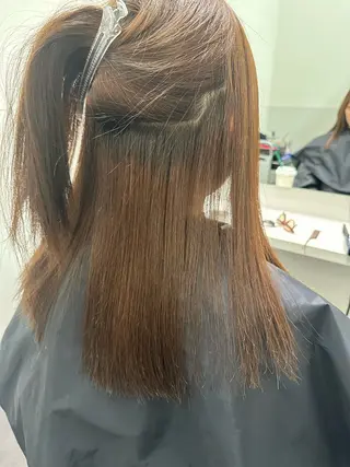 セミロング 美髪特化✨ 伊織✨縮毛矯正✨のヘアスタイル