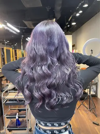 ロング カラー ヘアアレンジ 髪質改善/レイヤー 縮毛矯正/ケラチン耀のヘアスタイル