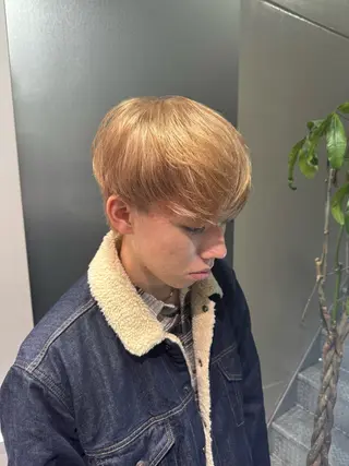 ショート カラー メンズ メンズパーマ 新宿 yudaiのヘアスタイル