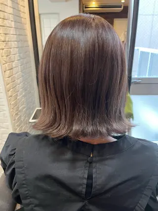 ミディアム カラー 伊藤 さやかのヘアスタイル
