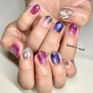 ロング ネイル マツエク・マツパ 福田 加奈のネイルデザイン