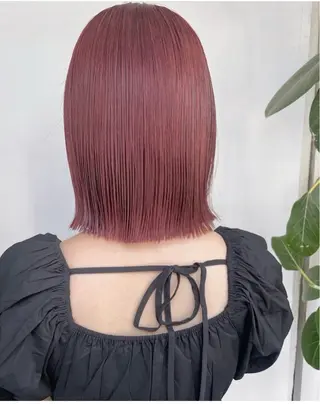 ショート 美髪矯正 透明感 カラー⭐️ユウキのヘアスタイル