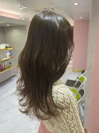 ロング レイヤー/髪質改善 縮毛/ハッシュカットのヘアスタイル