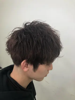 パーマ メンズ メンズ特化 古賀陸斗のヘアスタイル