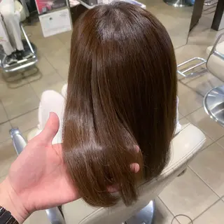 ロング カラー 地毛風ストレート/ 髪質改善/榎本流行のヘアスタイル
