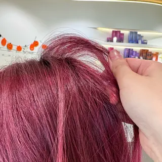 ロング カラー ハッシュカット/ ブリーチ/アスナのヘアスタイル