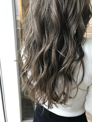 ロング カラー パーマ ヘアアレンジ ❣️倉敷❣️美髪 カラー能登一成のヘアスタイル