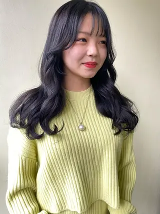 ロング レイヤーカット 🇰🇷SAYAのヘアスタイル