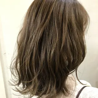 ミディアム カラー職人 なかもと たつひろのヘアスタイル