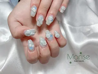 ネイル MoriseNail Jr研修💜はるかのネイルデザイン