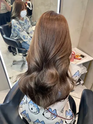 ロング 韓国✖️網紅🖤 パーマYURIYAのヘアスタイル