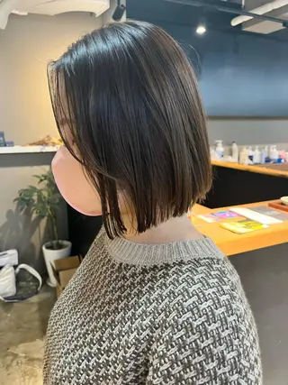 ショート カラー ヘアアレンジ キッズ ネイル マツエク・マツパ 透明感カラー🤎 ゆりのヘアスタイル