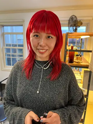 セミロング カラー eri kinjoのヘアスタイル