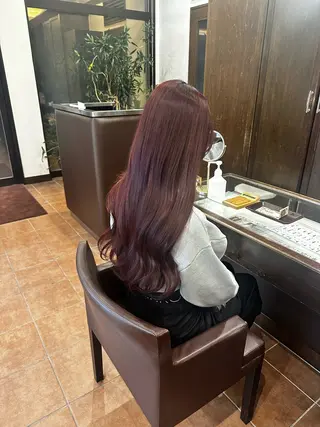ロング カラー 和田 楓のヘアスタイル