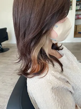 ミディアム カラー APPEL hair /岡山のヘアスタイル