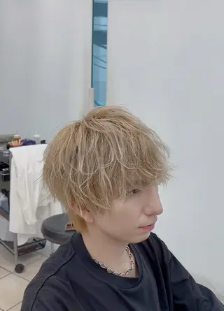 ショート パーマ ヘアアレンジ メンズ スパイキーショート/ メンズパーマ/関内涼のヘアスタイル