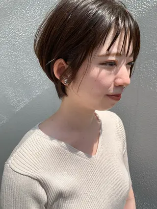 ショート 落合 妙佳のヘアスタイル