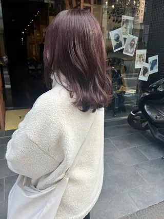 ミディアム カラー Aya/四条烏丸/ インナーカラーのヘアスタイル