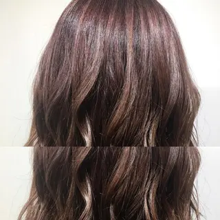 セミロング カラー box mico. mutsumiのヘアスタイル
