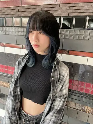 ミディアム カラー Lyuca所属・ショート×ブリーチ Lyuca/yujiのヘアスタイル