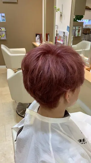 ショート カラー メンズ 💎髪質改善/縮毛 矯正💎メンズパーマのヘアスタイル