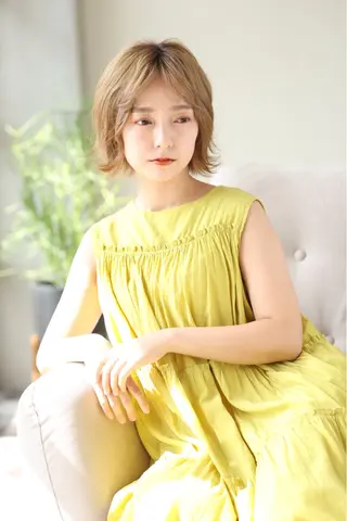 ミディアム カラー 福西晃希 【艶髪・髪質改善】のヘアスタイル