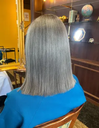 ミディアム 平田 和也のヘアスタイル