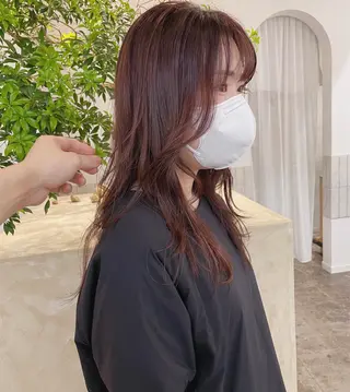 セミロング スギヤマ ショウゴのヘアスタイル