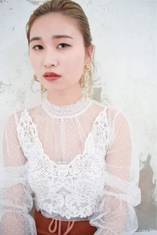 セミロング カラー パーマ ヘアアレンジ メンズ キッズ ネイル マツエク・マツパ EnBlesS西宮 マンツーマン神道有基のヘアスタイル