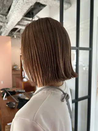 ミディアム 【🌈ボブ/縮毛矯正 /🌈】motoのヘアスタイル