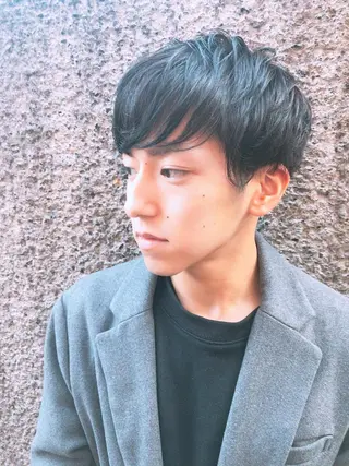 ショート カラー パーマ ヘアアレンジ メンズ ちこ .のヘアスタイル