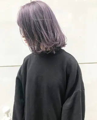 ミディアム カラー 竹内啓太 ボブのヘアスタイル