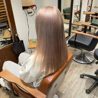 ミディアム カラー ゆう🫧 透明感/ハイトーンのヘアスタイル