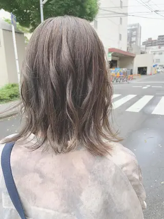 ミディアム カラー ヘアアレンジ 韓国hair🦋 Nanaのヘアスタイル