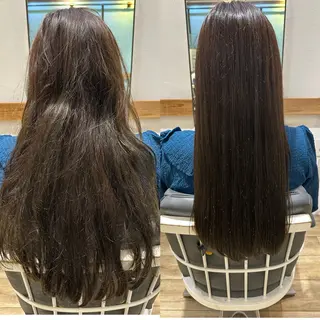 ロング 縮毛矯正・透明感 カラー💙acoのヘアスタイル