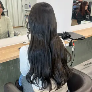 セミロング カラー 赤みゼロ/透明感 カラー🌿KANTAのヘアスタイル