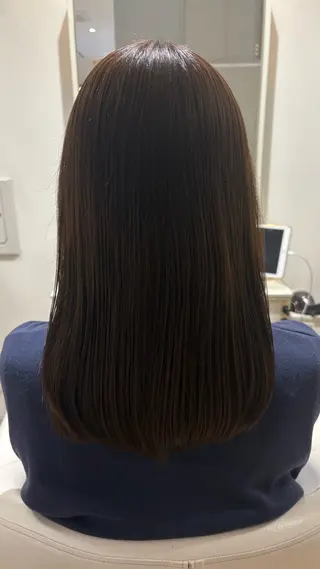 ロング カラー 似合わせ 顔周りYUUGAのヘアスタイル