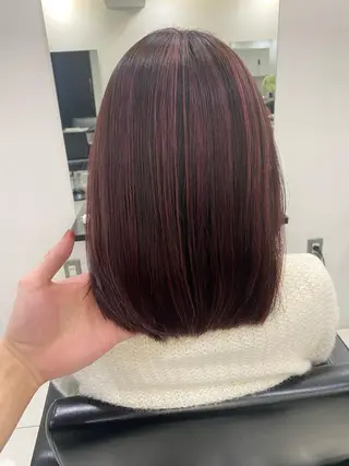 セミロング カラー opus 店長大和 レイヤー/赤み消しのヘアスタイル