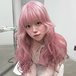 ロング カラー エクステモデル募集 💗大阪梅田/川上のヘアスタイル