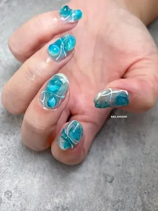 ネイル 3dパーツ/流行り 👧shushu❤️のネイルデザイン